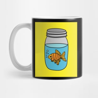 Cute Goldfish Fish In The Aquarium Mug